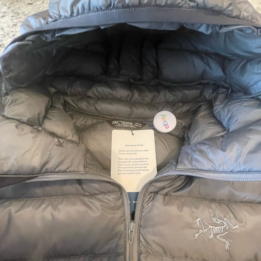 ARCTERYX THORIUM 750 DOWN JACKET RETAIL $600 MENS XXL EXCELLENT CONDITION SILVER - Picture 5 of 12